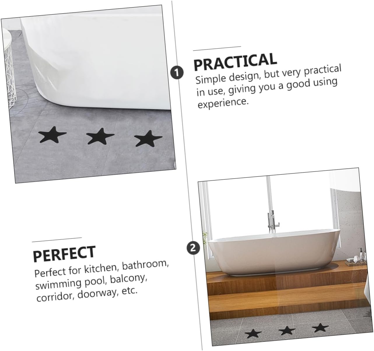 40PCS Non-Slip Stickers for Bath Shower Stairs