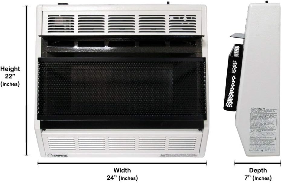 Empire BF30W Propane Vent Free Heater 30000 BTU