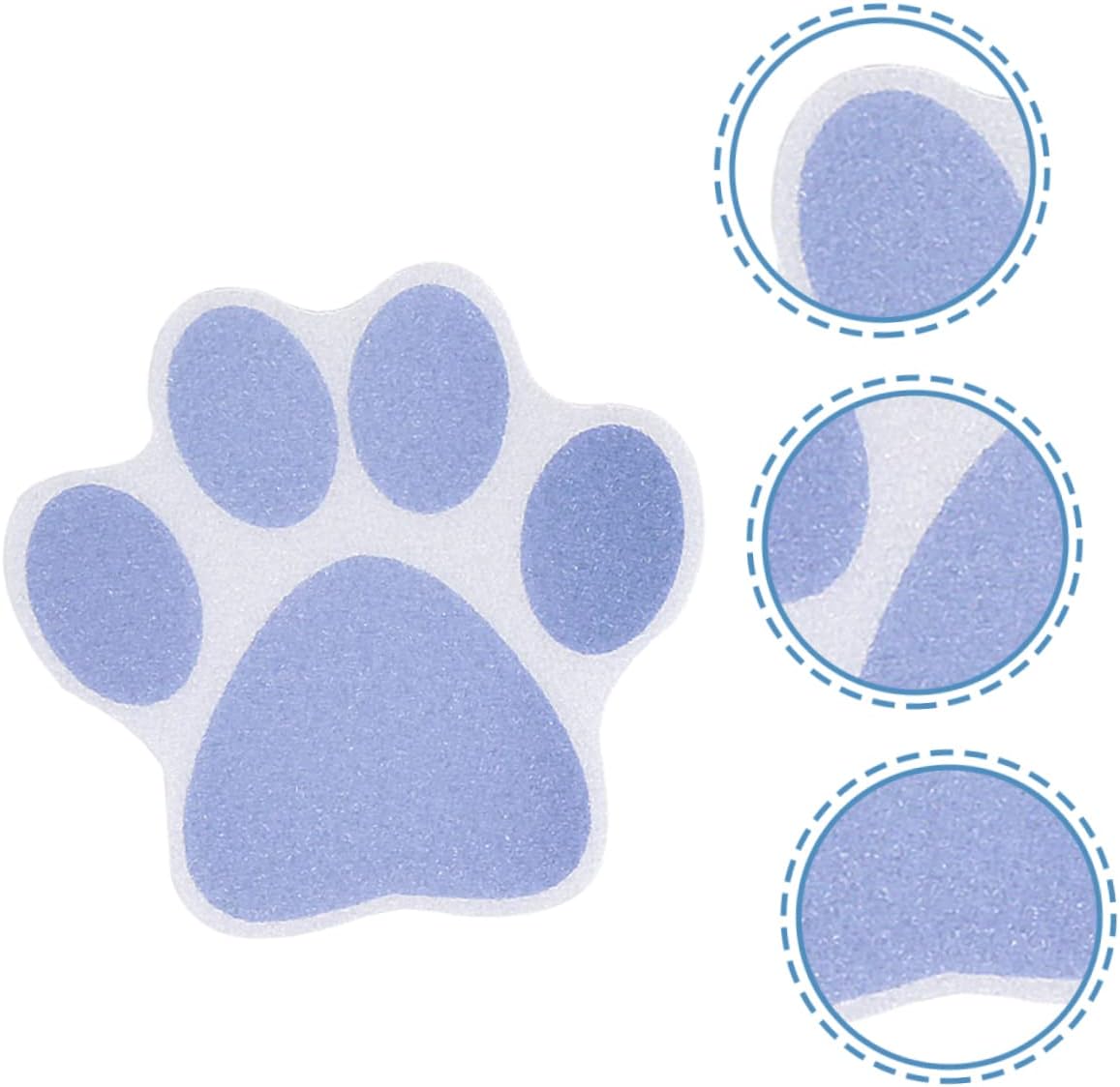 Ciieeo 10pcs Cartoon Dog Paw Anti-Slip Bathroom Stickers