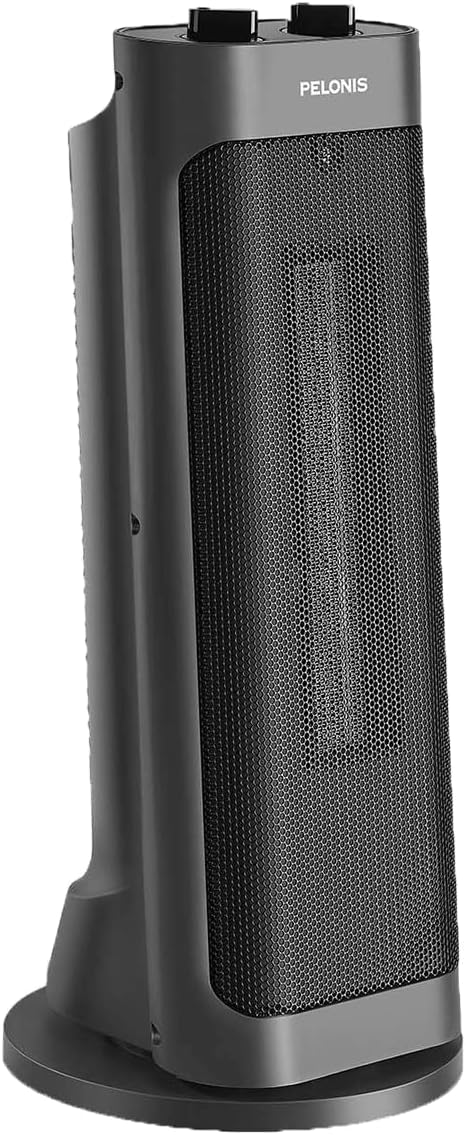 PELONIS 1500W Fast Heating Space Heater with Oscillation and Safety Features