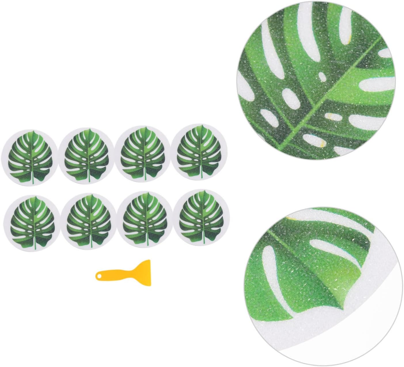 SWOOMEY 1 Set Leaf Anti Slip Bathtub Stickers