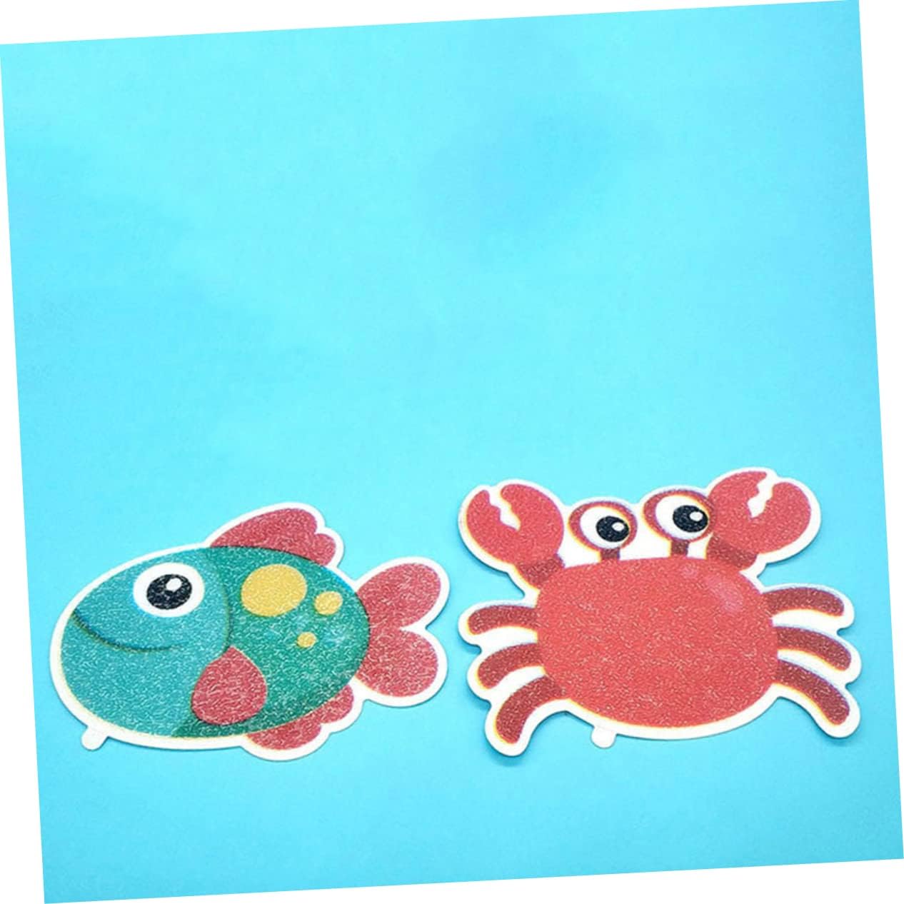 LIFKICH Non-Slip Bathroom Stickers 5pcs Cartoon Crab Design