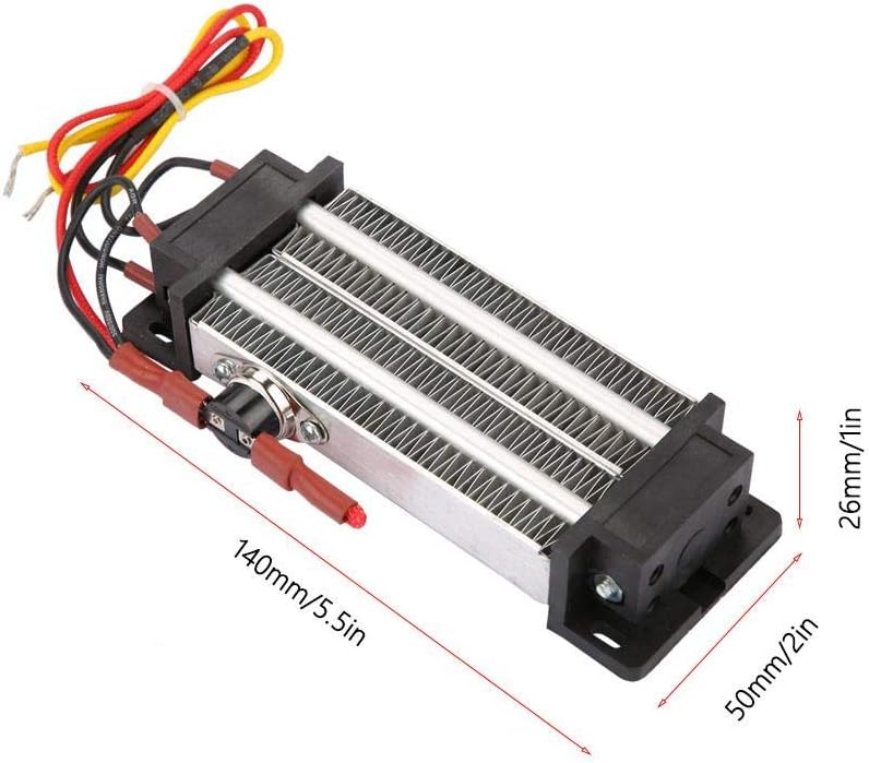 Walfront 500W Ceramic Air Heater 110V Constant Temperature Electric Heater