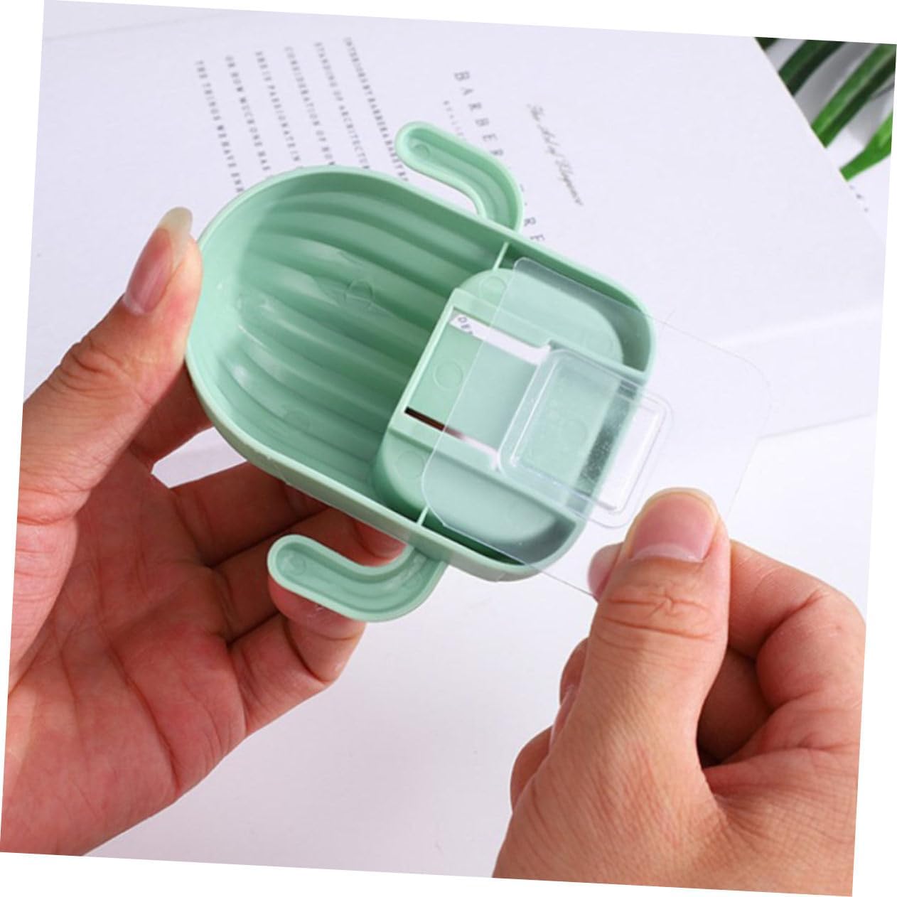 ABOOFAN 4pcs Cactus Toothbrush Holder Set 1