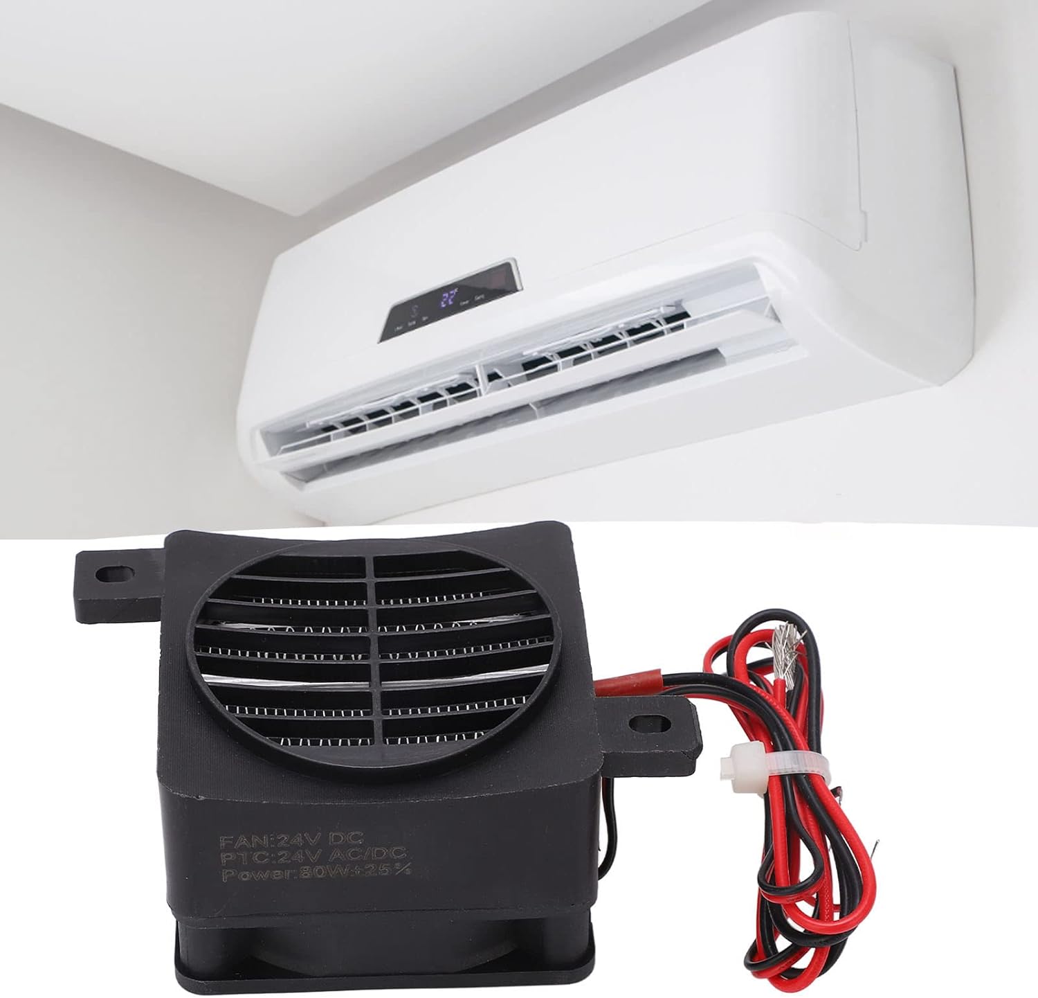 Tyenaza PTC Car Fan Heater 80W 24V Fast Heating