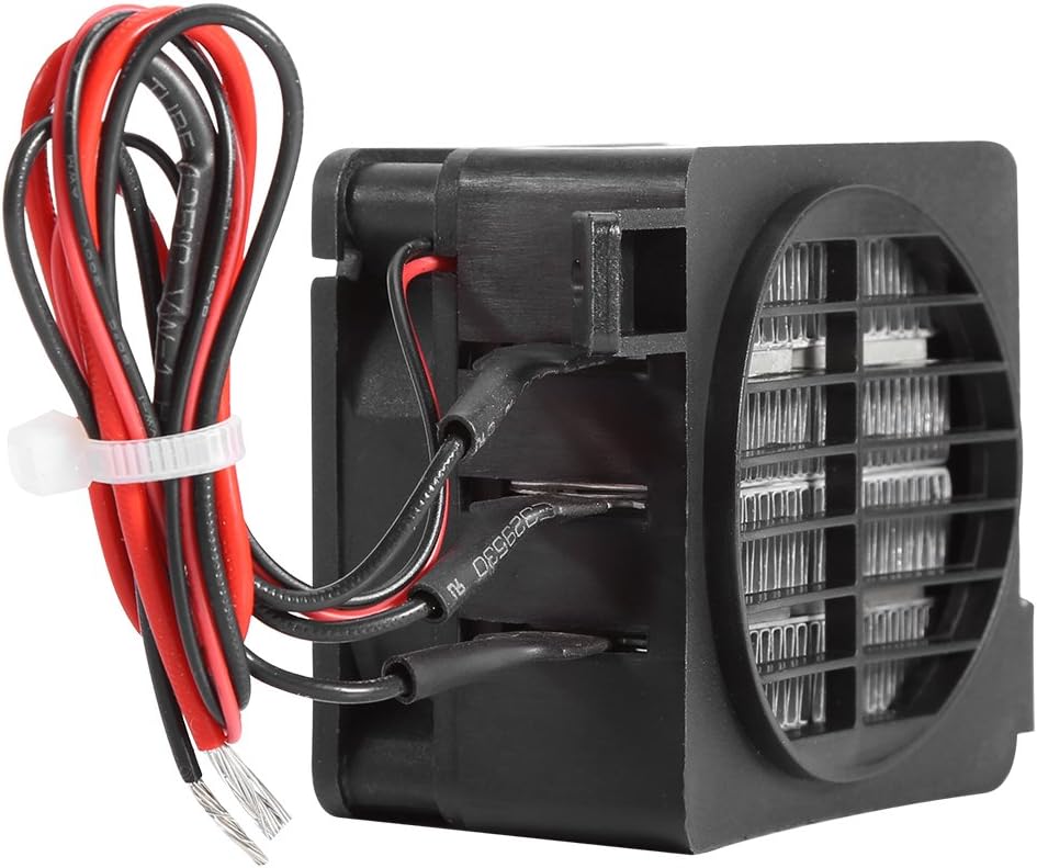 Qioni 100W 12V Car Fan Heater with Mounting Holes