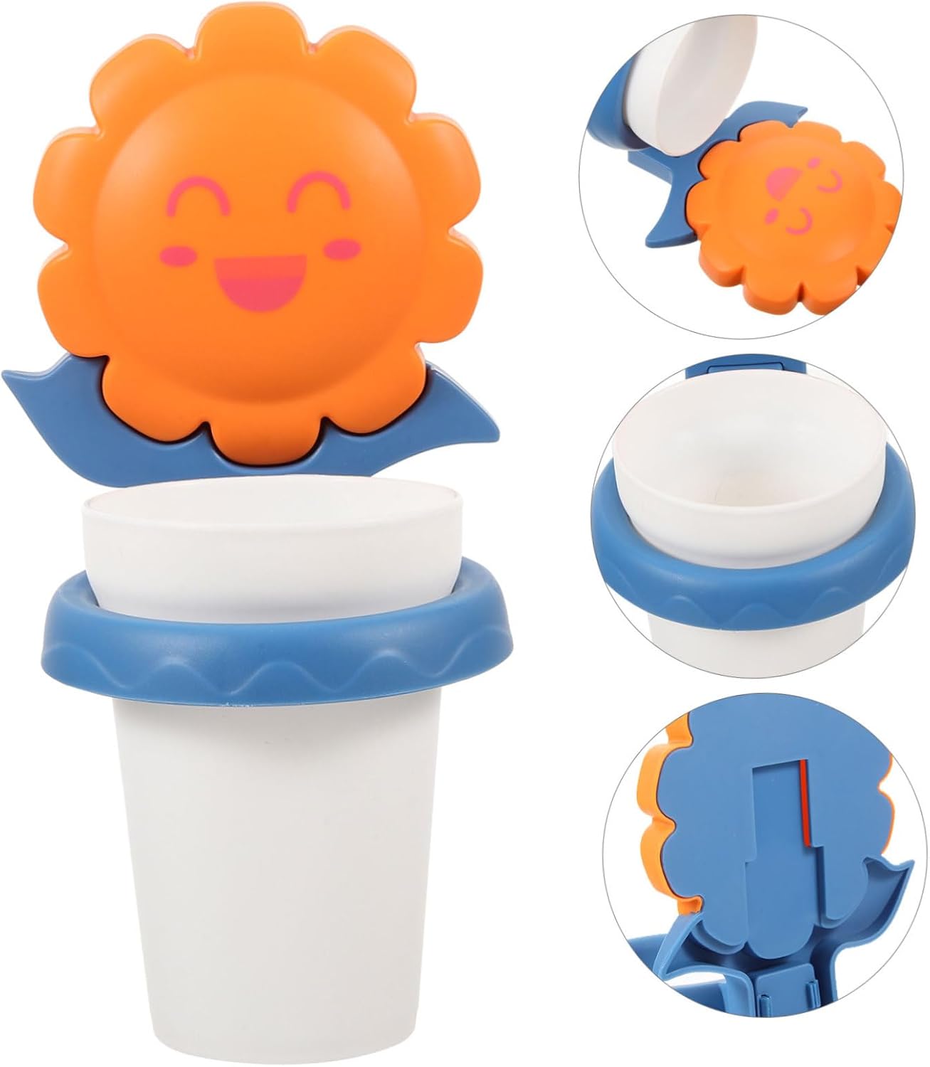 Healeved Cartoon Toothbrush Cup Rack Organizer