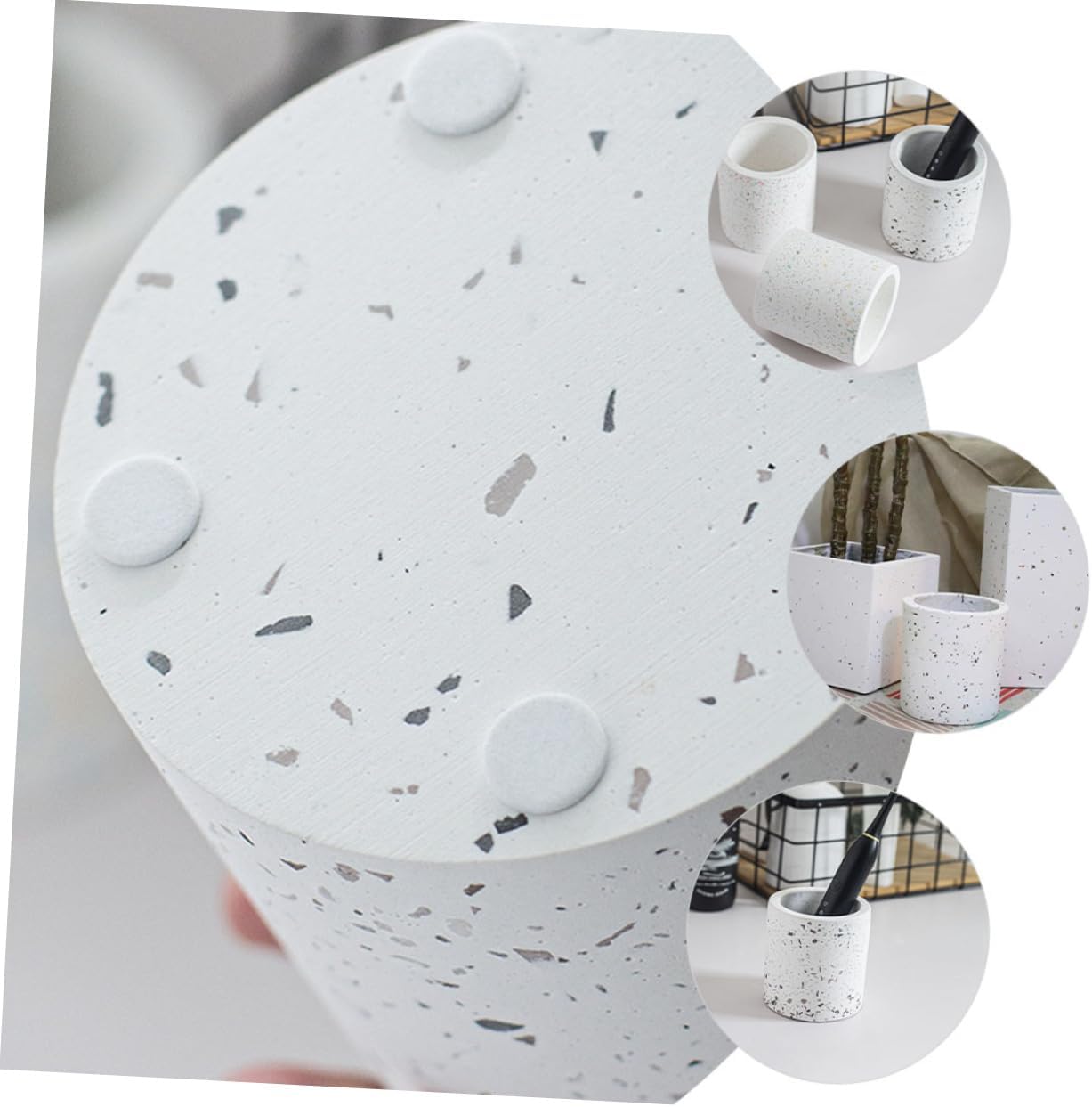 NAMOARLY Bathroom Storage Cup Holder for Toothbrush and Kitchen Essentials