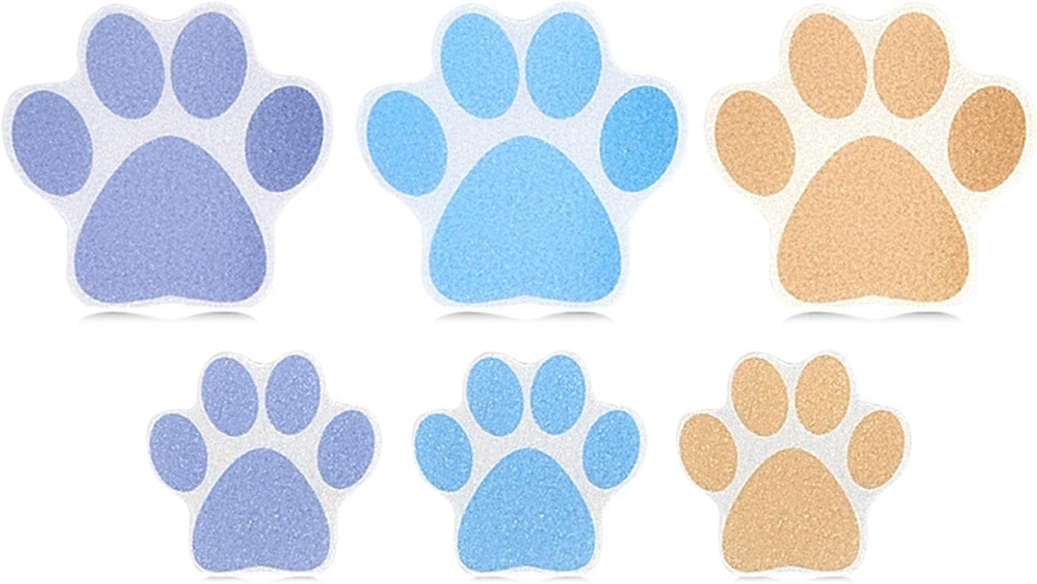 10-Pack Slip-Resistant Dog Paw Bathtub Decals