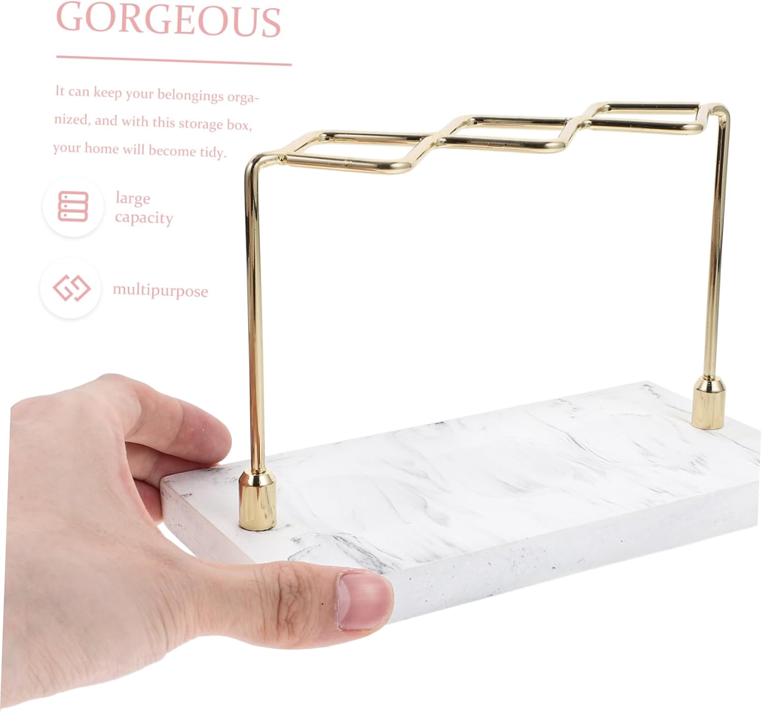 Luxshiny Marble Toothbrush Holder Elegant Design