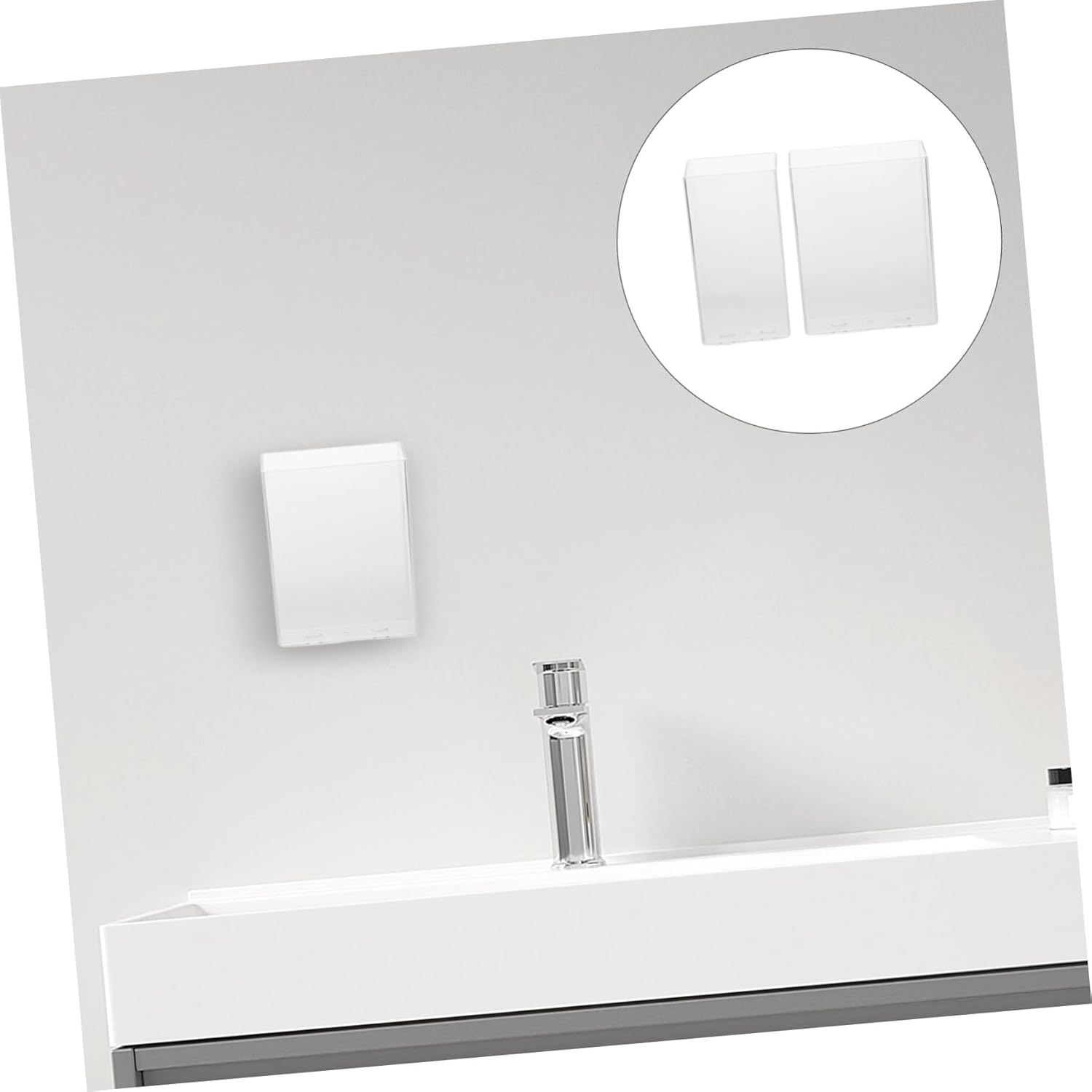 Garneck Wall Mounted Toothbrush Holder for Bathroom