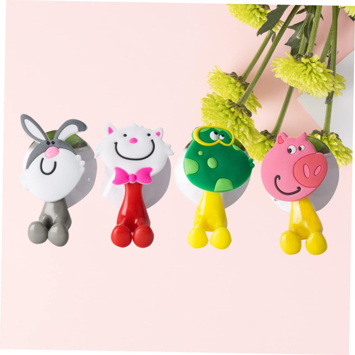Anneome Cartoon Animal Suction Cup Toothbrush Holder