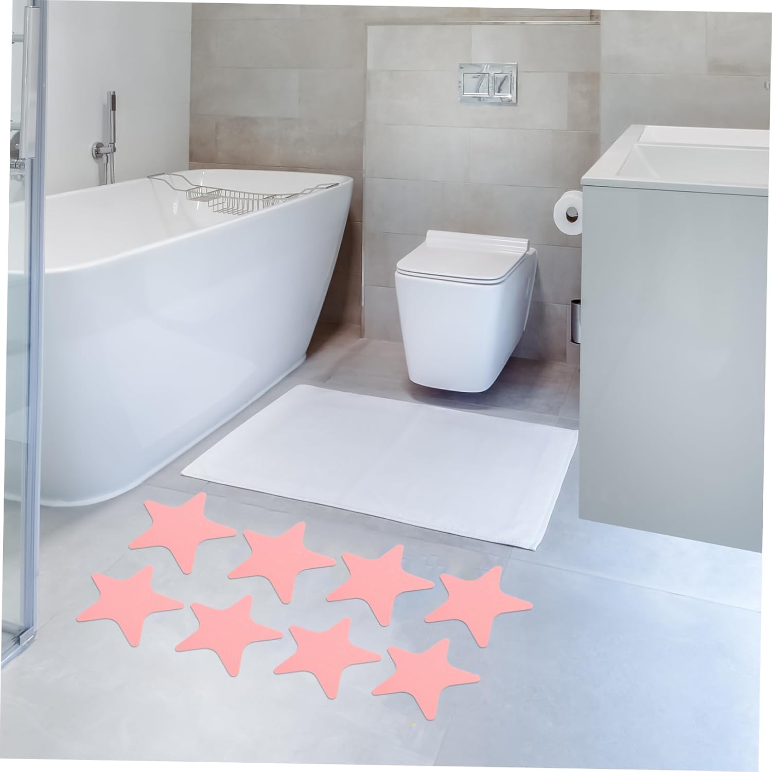 JECOMPRIS 1Set Star Shaped Non-Slip Bathtub Stickers