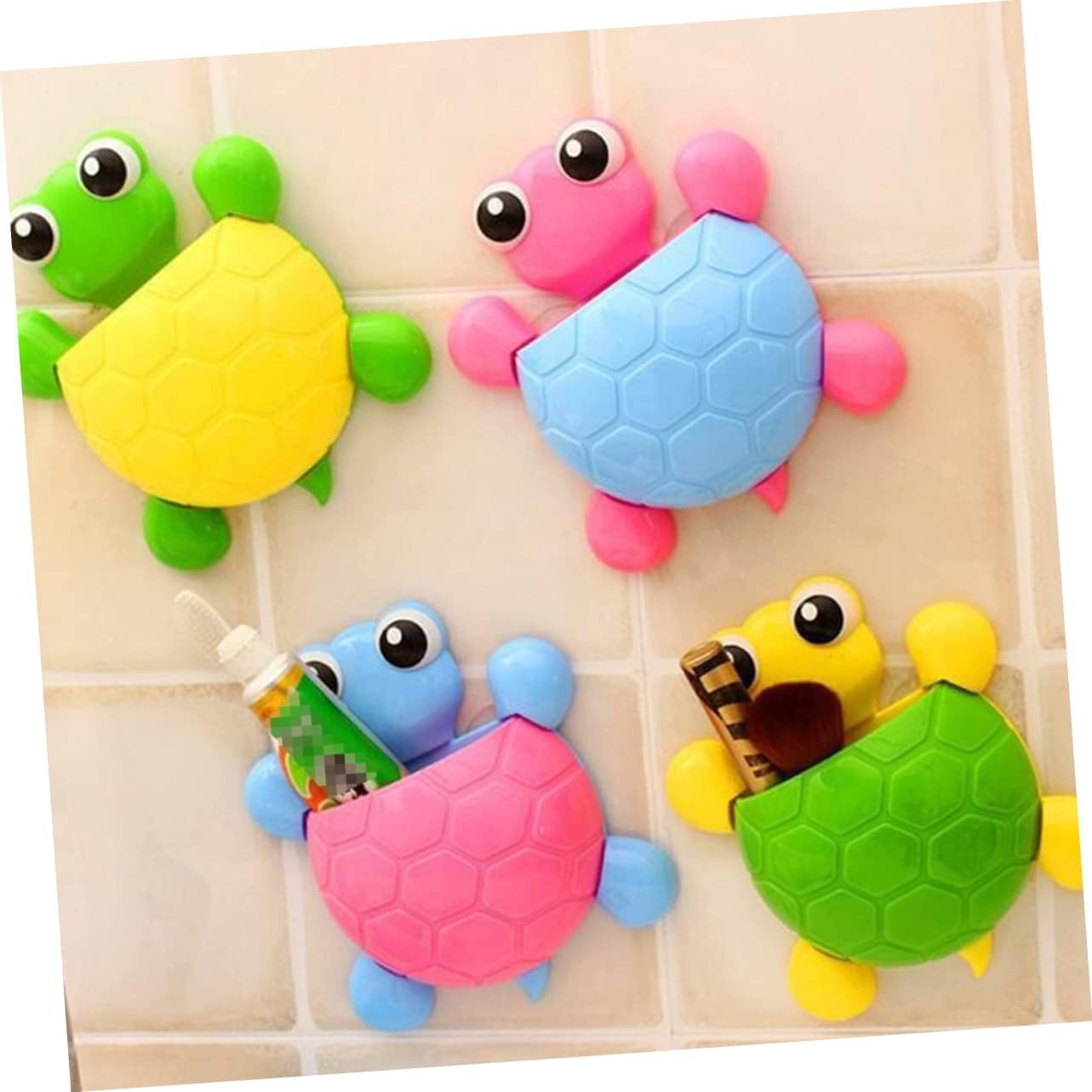 Happyyami Wall Mount Toothbrush Holder 2pcs