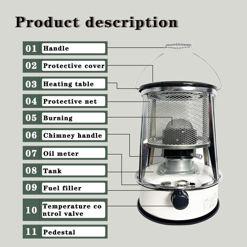 AMeLL Kerosene Stove Heater for Indoor Emergency Tent Use