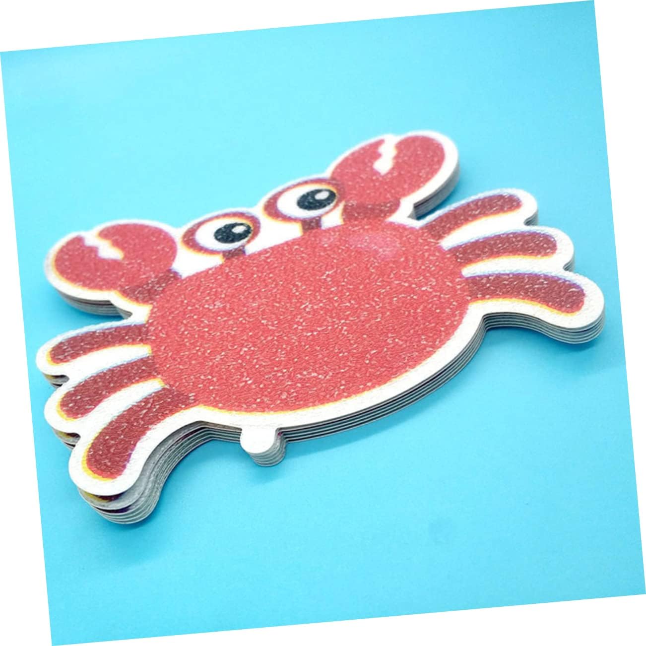 LIFKICH Non-Slip Bathroom Stickers 5pcs Cartoon Crab Design