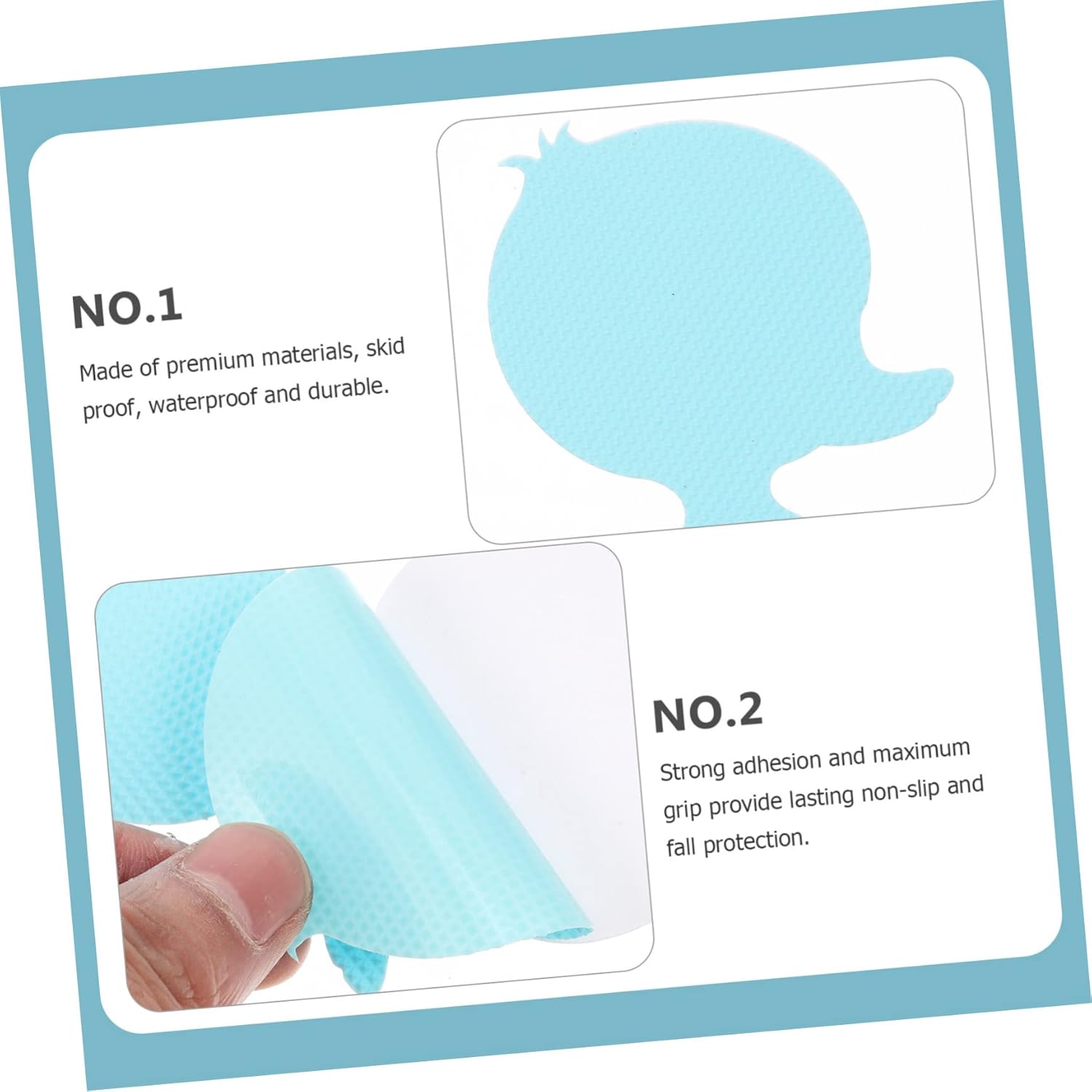 Zerodeko 24pcs Non-Slip Bath Tub Stickers 1