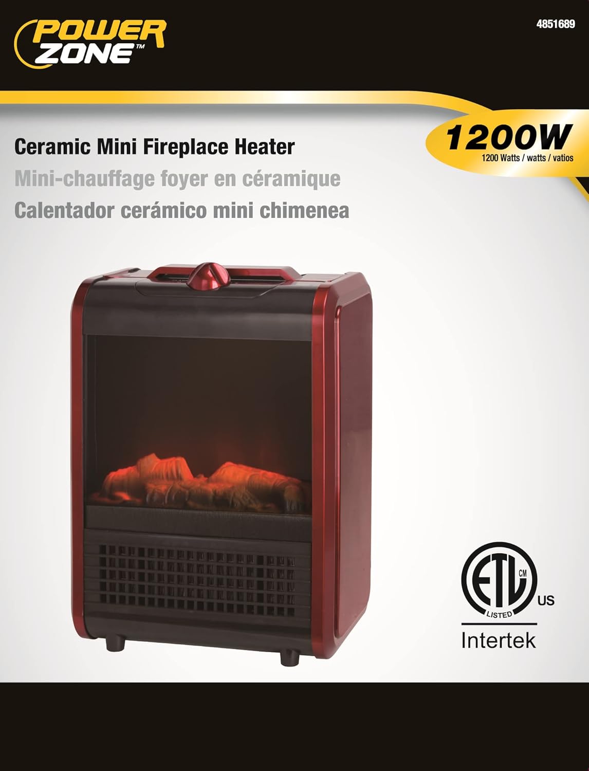 Homebasix 10 Amp Ceramic PTC Space Heater 120V