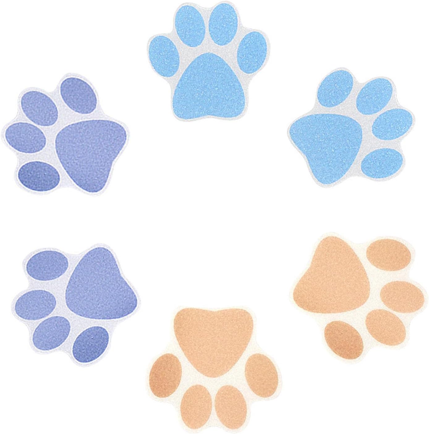10-Pack Slip-Resistant Dog Paw Bathtub Decals