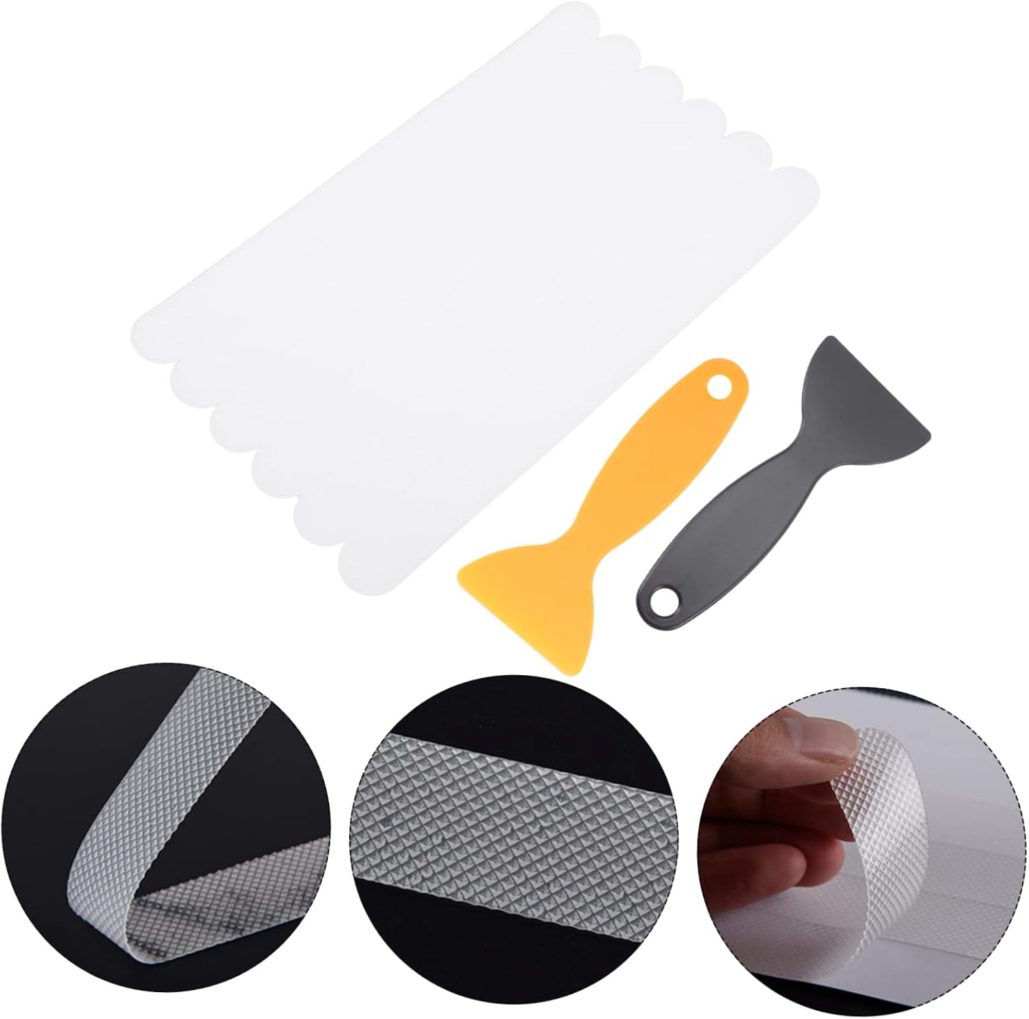 Cabilock 6Pcs Clear Non-Slip Bathroom Stickers