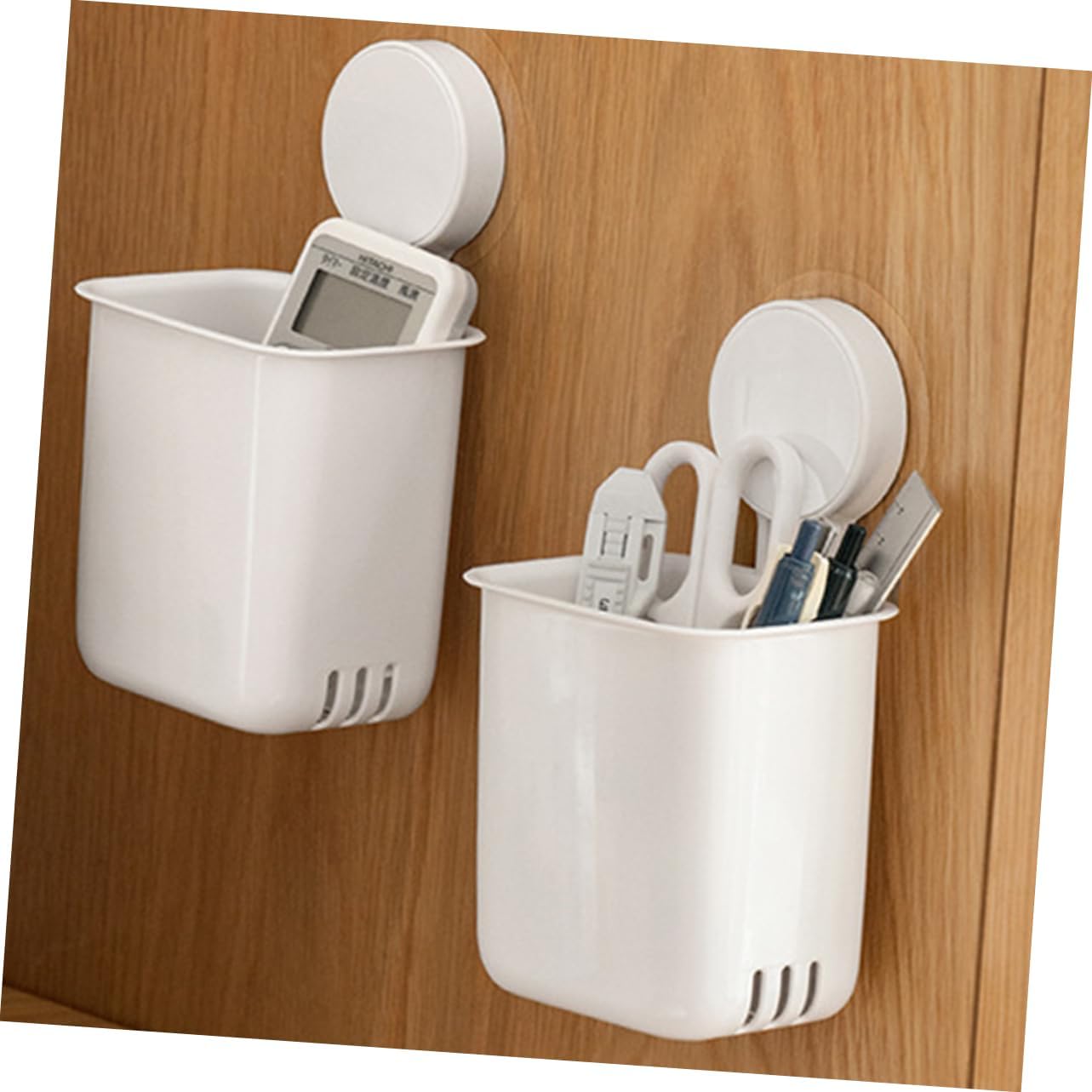 DECHOUS Wall Mounted Suction Cup Toothbrush Holder for Bathroom Organization