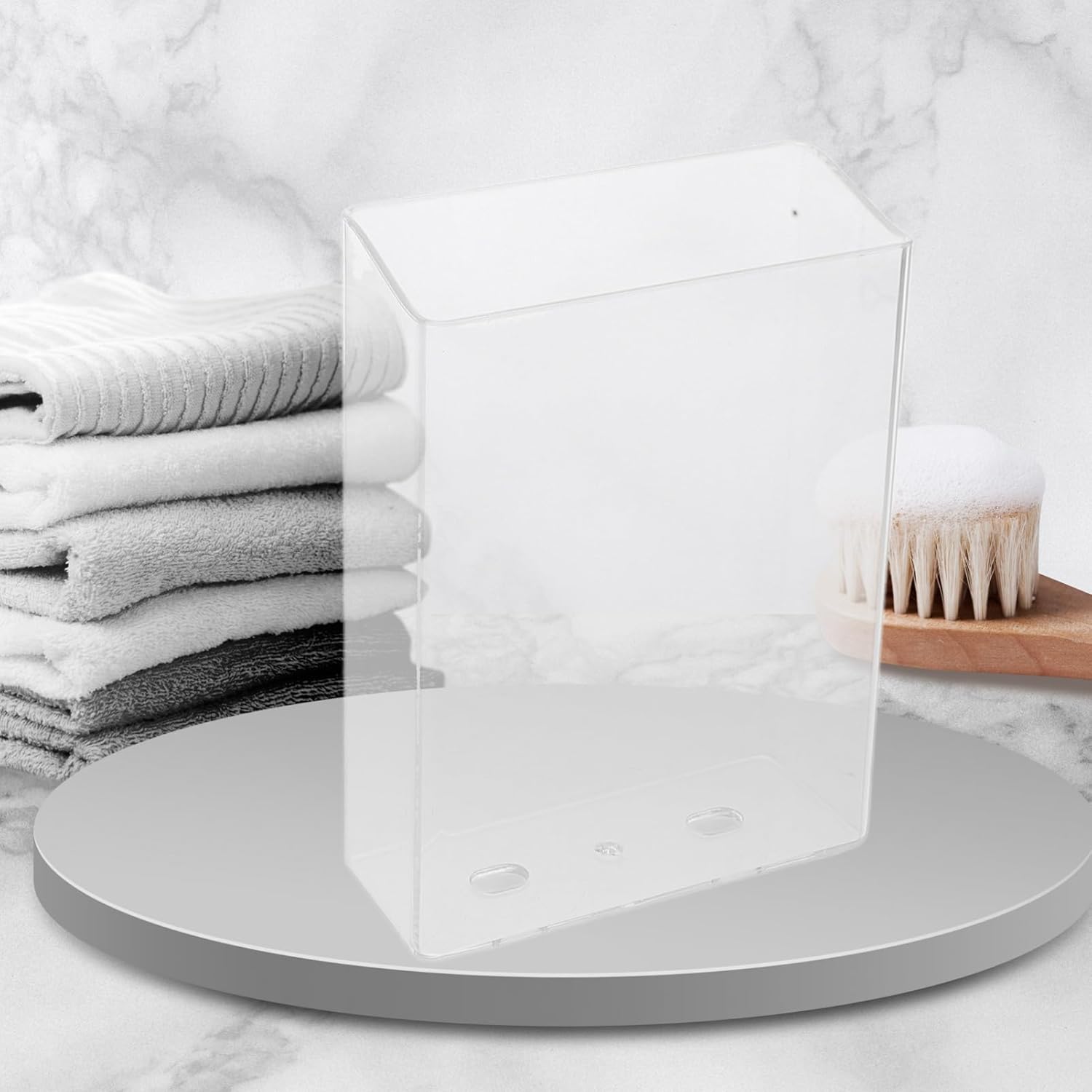 BUGUUYO 2pcs Wall Mounted Toothbrush Holder with Dispenser