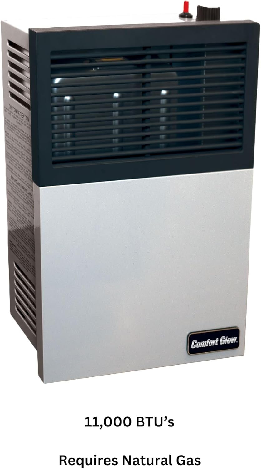 Comfort Glow 11000 BTU Natural Gas Wall Heater Gray