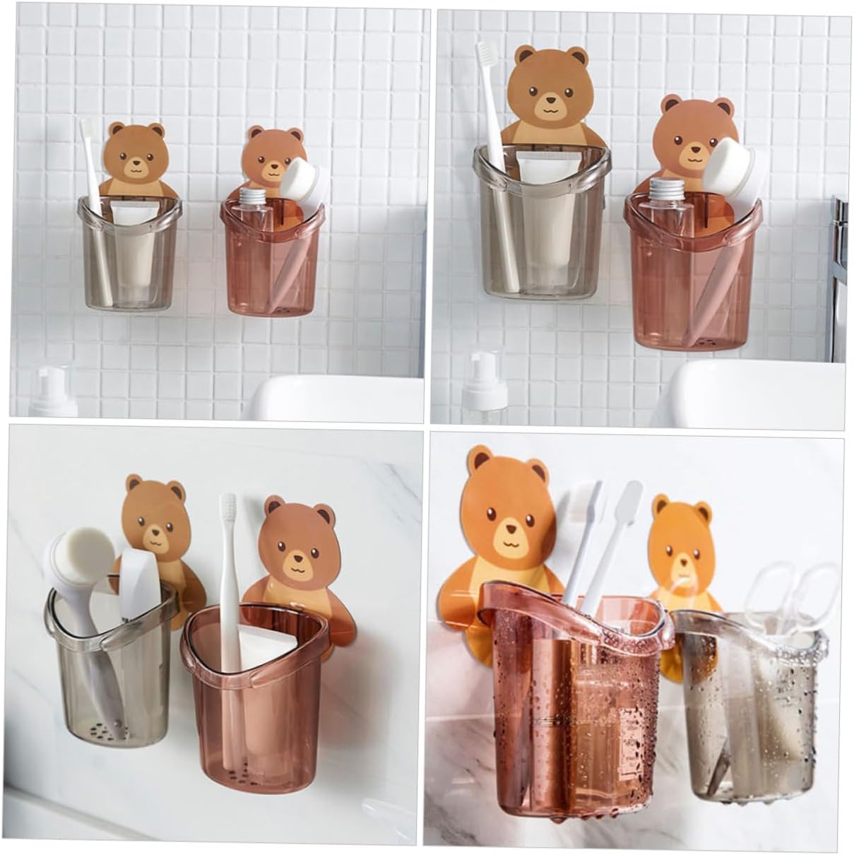 MAGICLULU Cartoon Toothbrush Holder 2pcs
