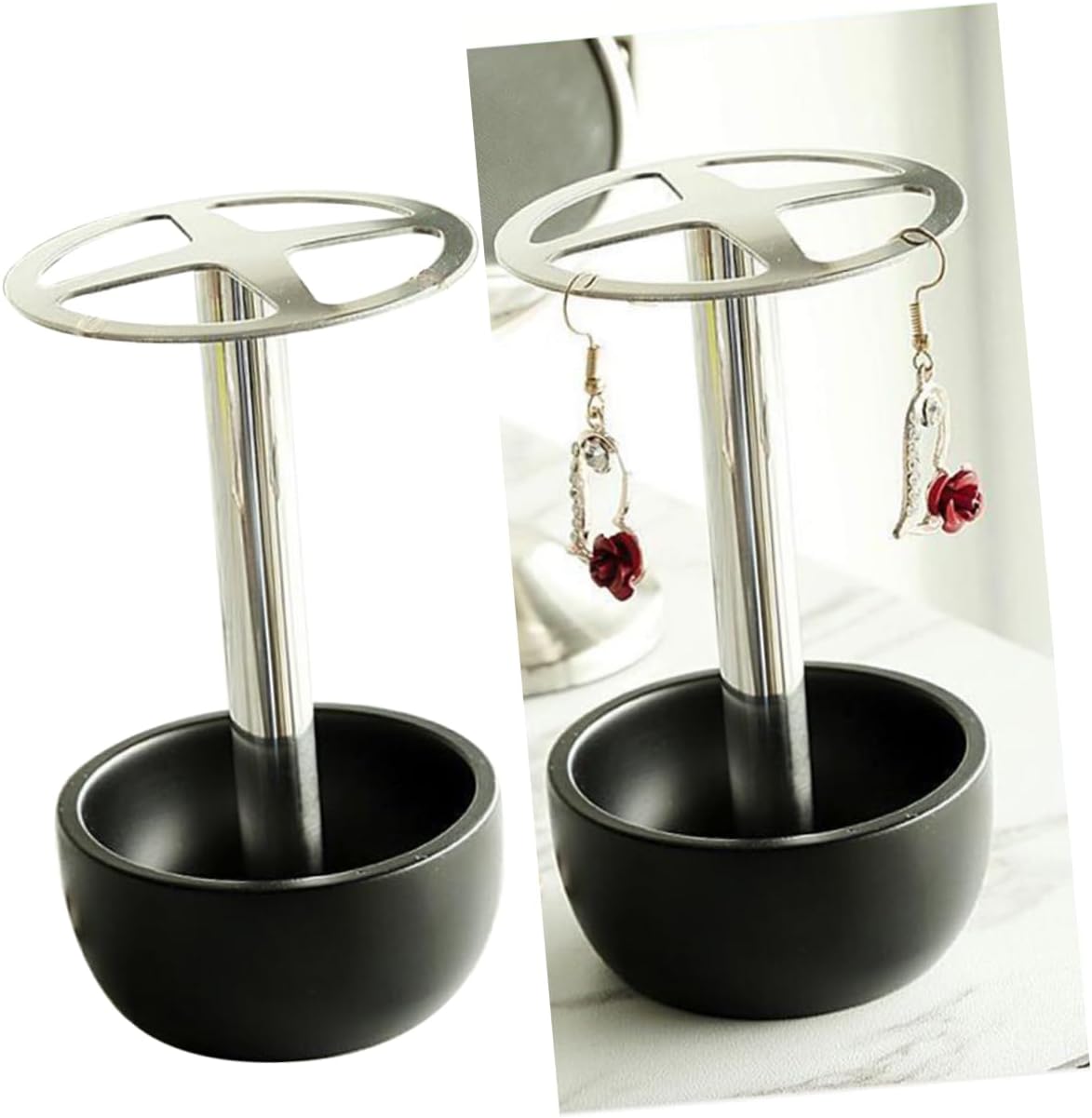 ABOOFAN 304 Stainless Steel Toothbrush Holder Black