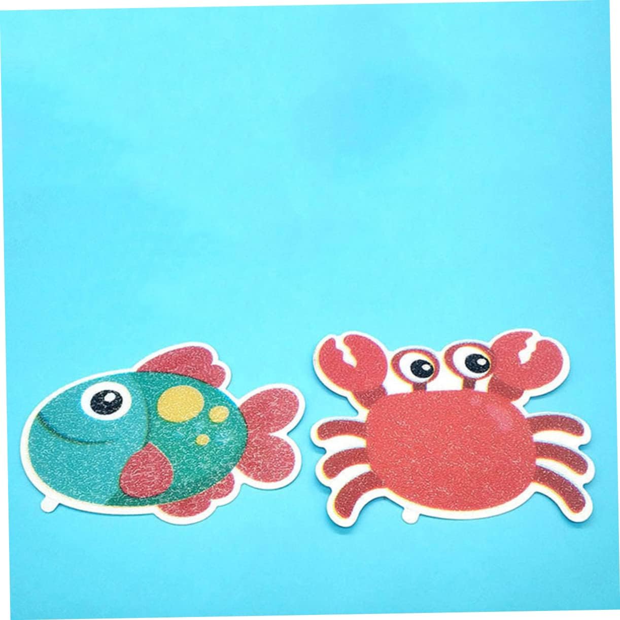 5pcs Non-Slip Bath Stickers Crab Decor Tub Treads