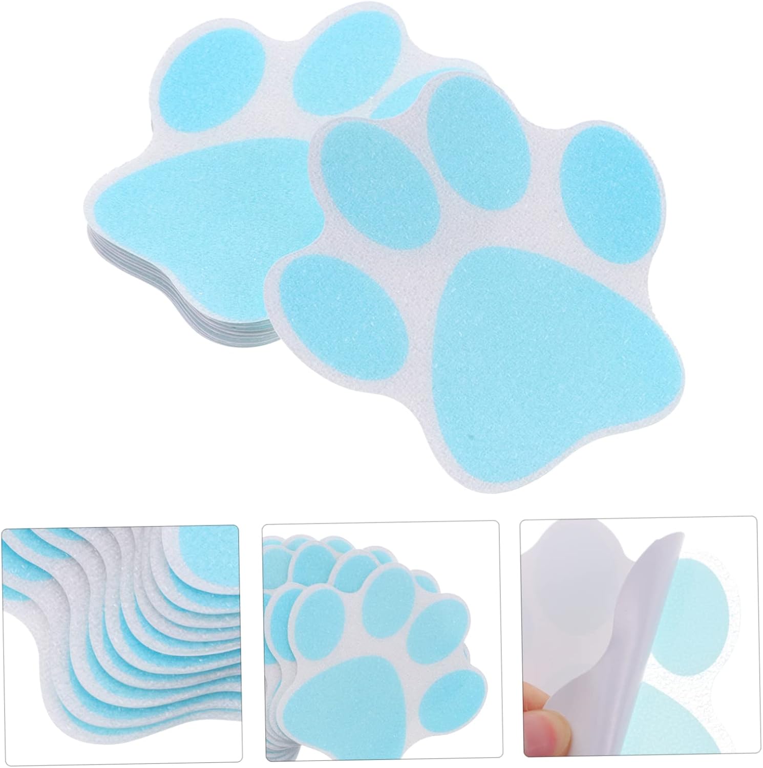 Ciieeo 10pcs Anti-Slip Paw Stickers for Bathtub Shower 1