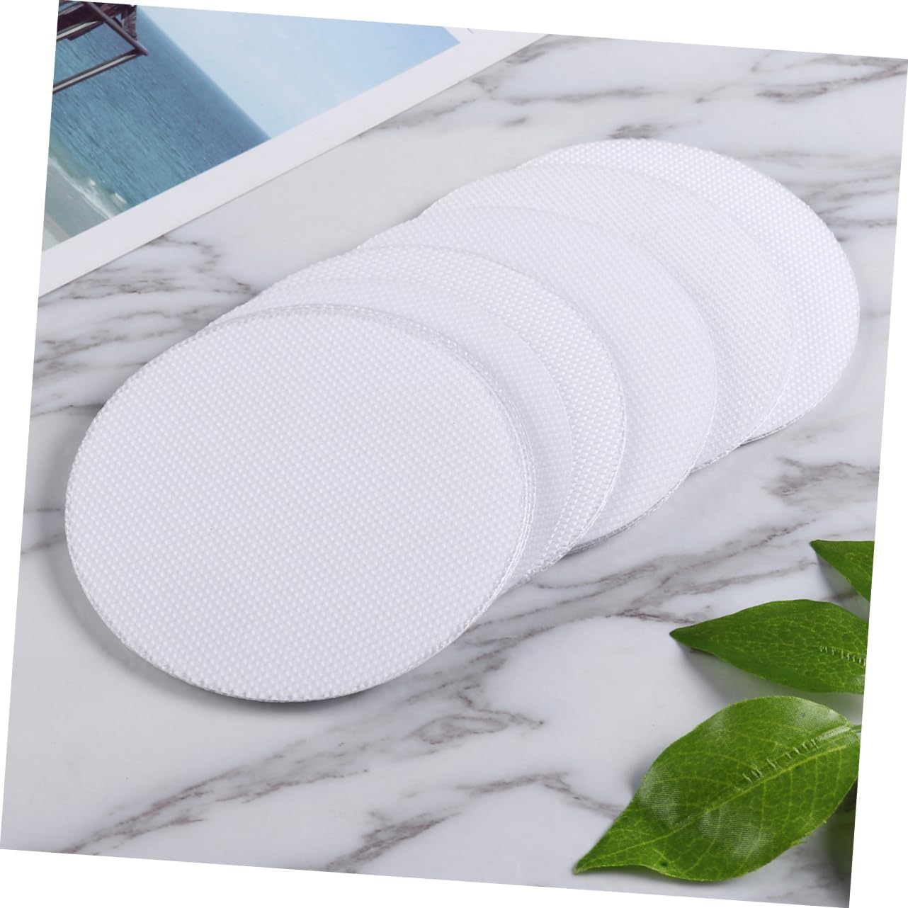 30 Pcs White Non-Slip Bath Stickers Peva Material