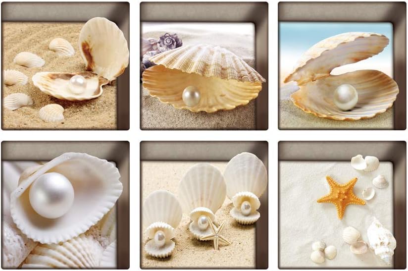 AILEGOU 3D Non-Slip Bathtub Stickers 6 Pieces