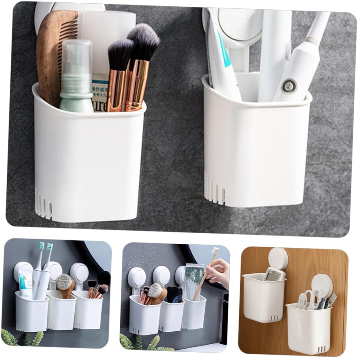 LIFKOME Wall Suction Cup Toothbrush Holder 1