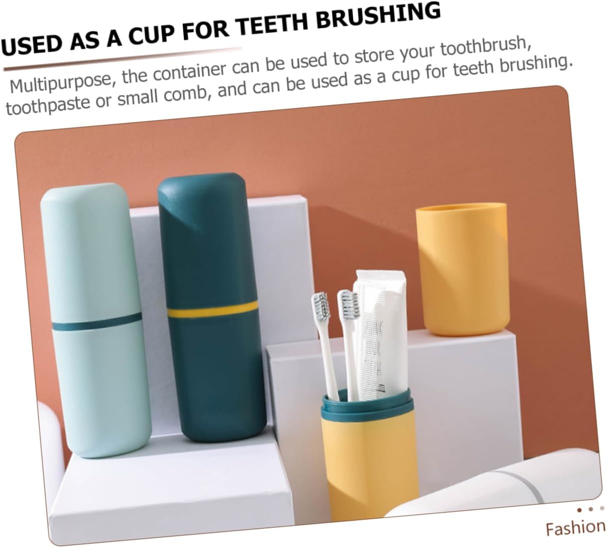 PACKOVE 4Pcs Portable Travel Toothbrush Holder Case with Toothpaste