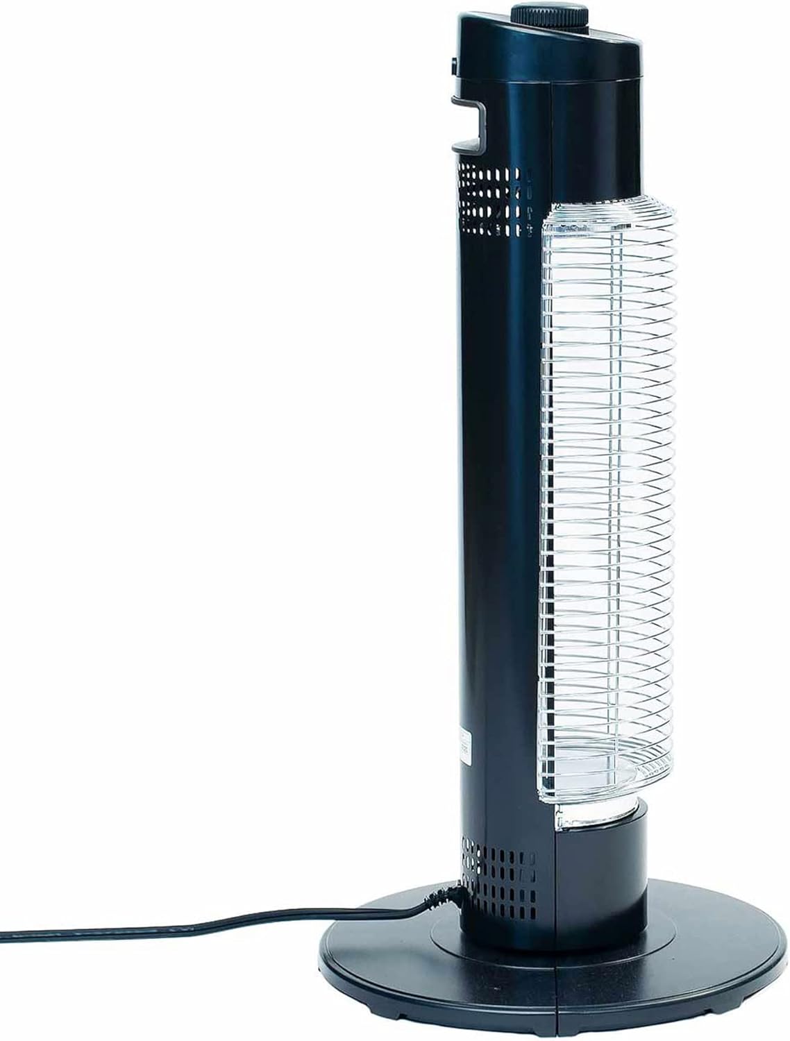 HeatMate Portable Instant Heat Graphite Medium Tower Electric Heater - Black
