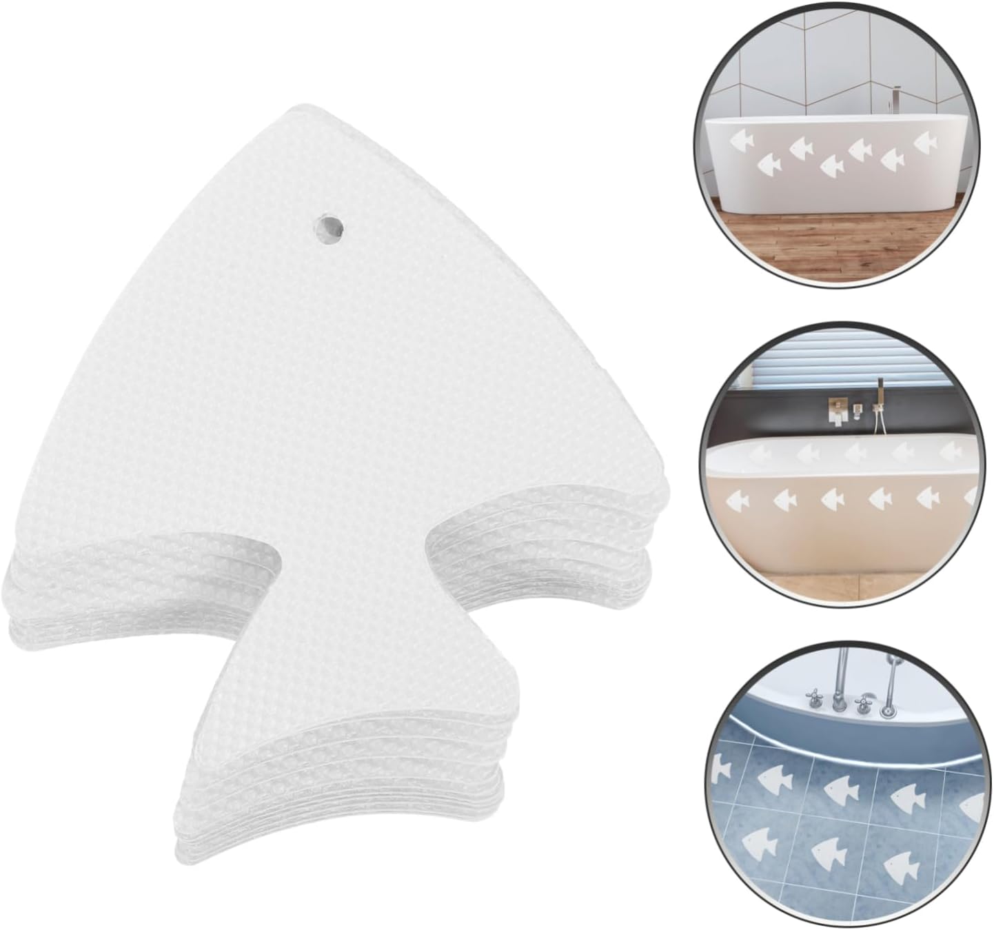 12Pcs Fish Shape Non-Slip Shower Stickers 1