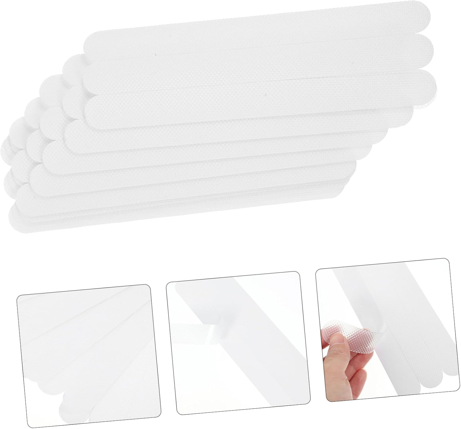 1set - Transparent Bathtub Stickers Non-Skid Decals for Stairs Pools Ladders