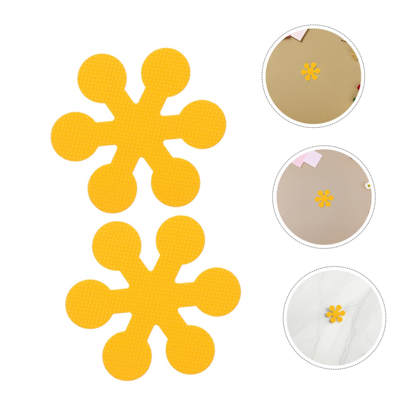 Hemoton Nonstick Tub Stickers 12pcs Snowflake Flower
