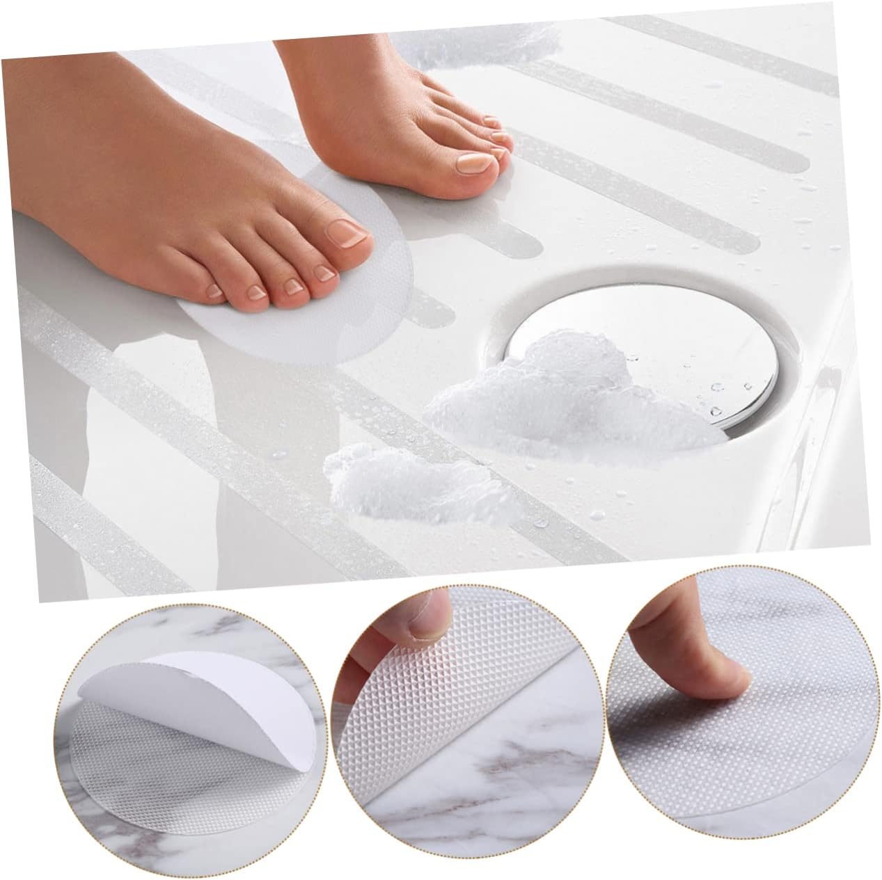 30 Pcs Non Slip Bathtub Stickers for Safety and Style