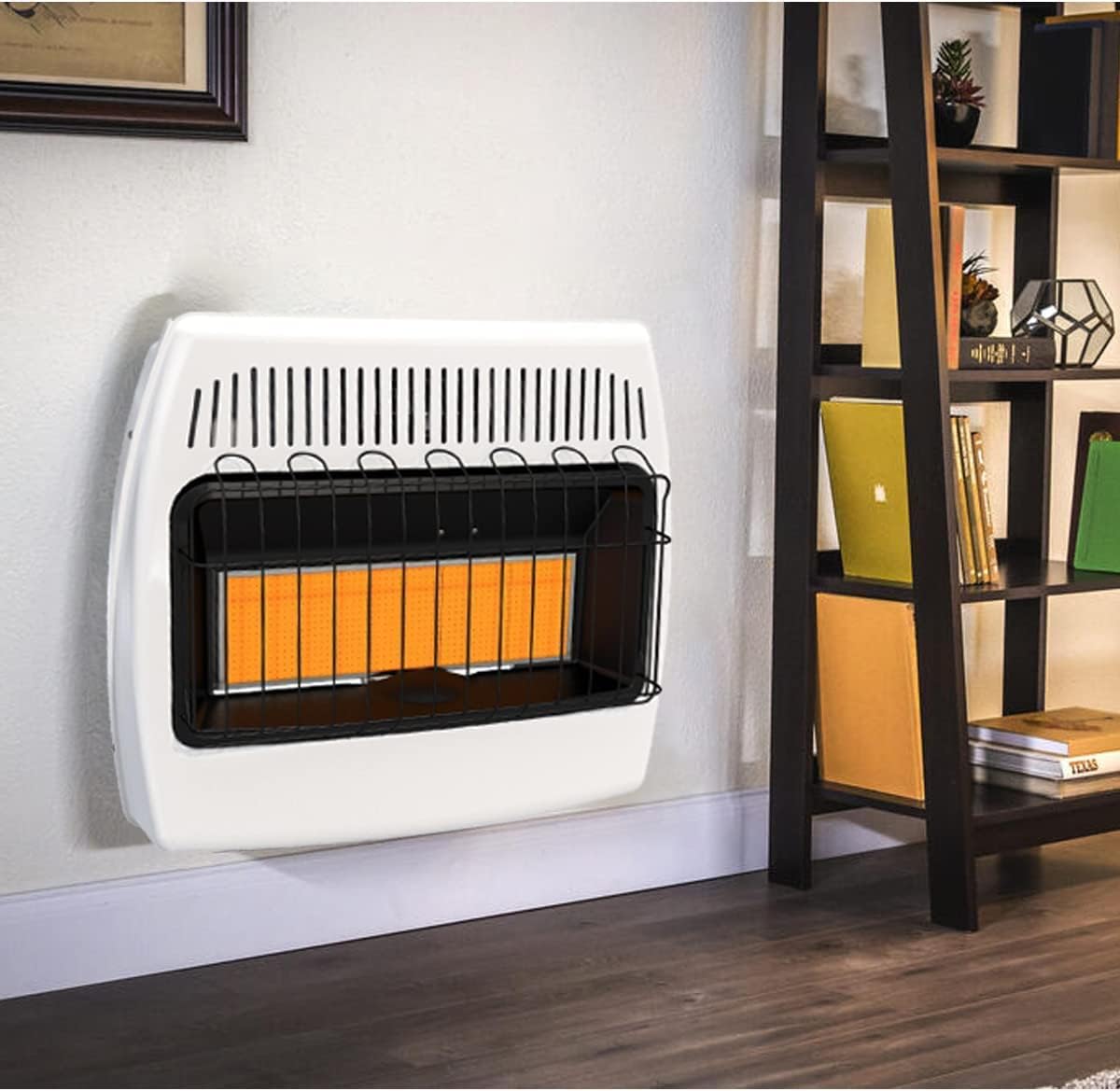 JEWUNO 30000 BTU Propane Wall Heater - Dual Fuel Vent-Free