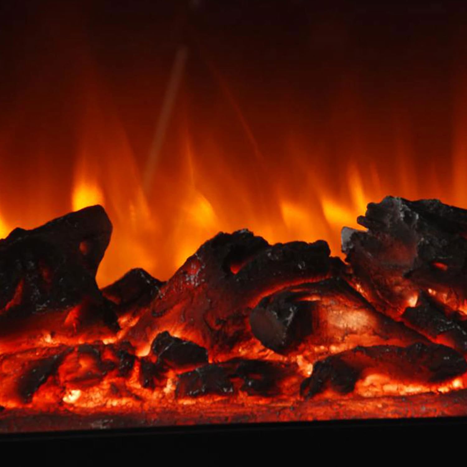 LifeSmart Global Electric Fireplace with 3 Heat Elements