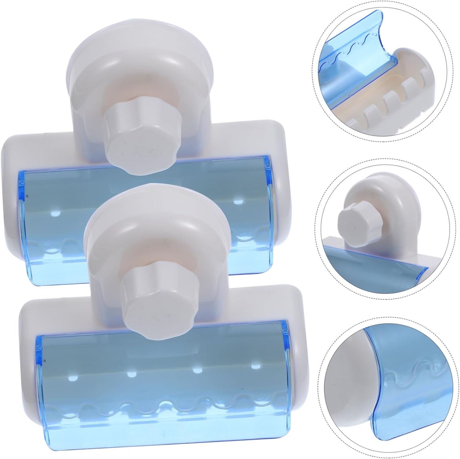 CATIEBYE 2pcs Suction Toothbrush Holder Wall Mounted