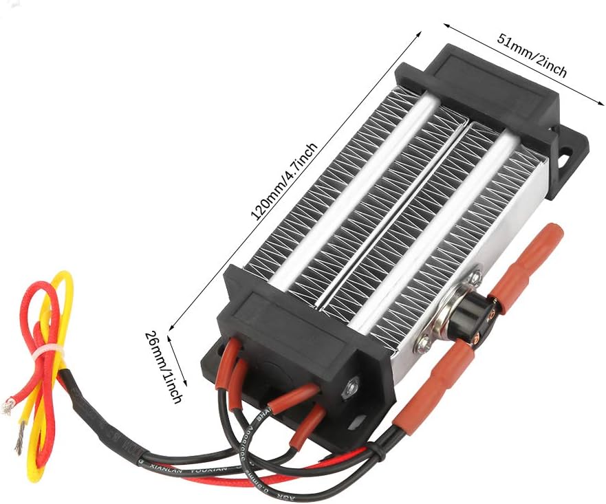 Walfront Ceramic Air Heater 110V 300W Insulated