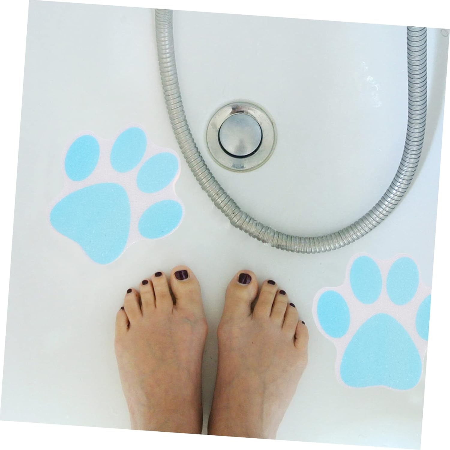 Ciieeo 10pcs Anti-Slip Paw Stickers for Bathtub Shower 1