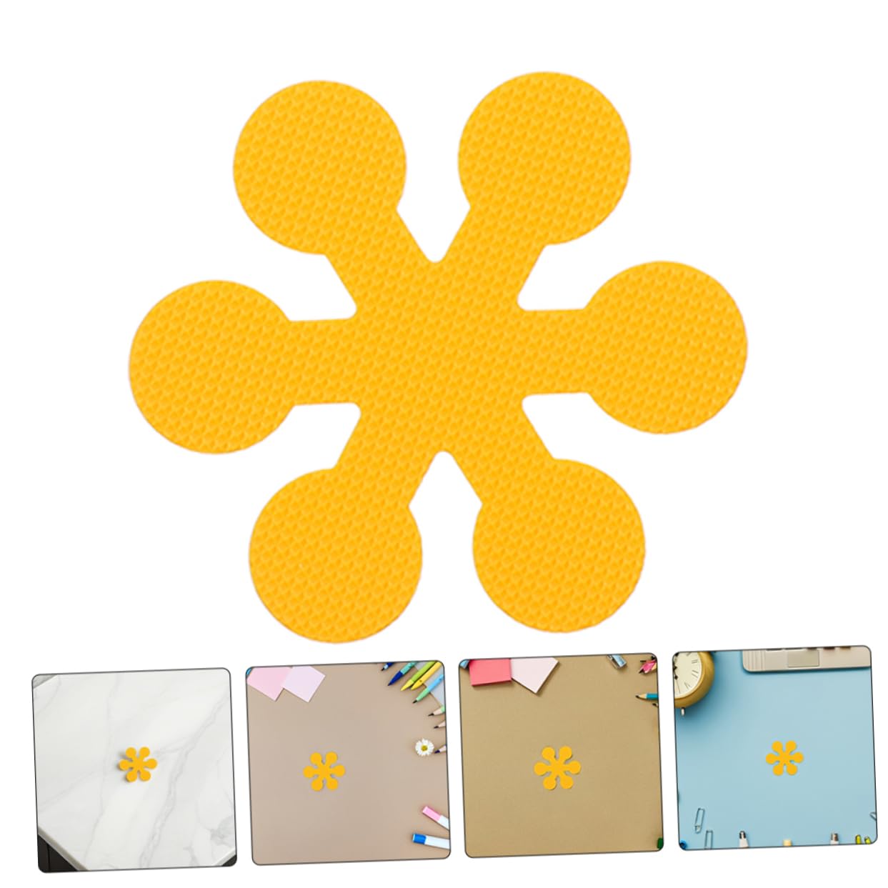 Hemoton Nonstick Tub Stickers 12pcs Snowflake Flower