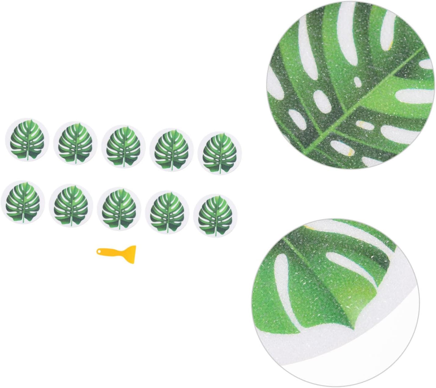 SOLUSTRE Anti-Slip Tub Decals Leaf Stickers for Bathroom