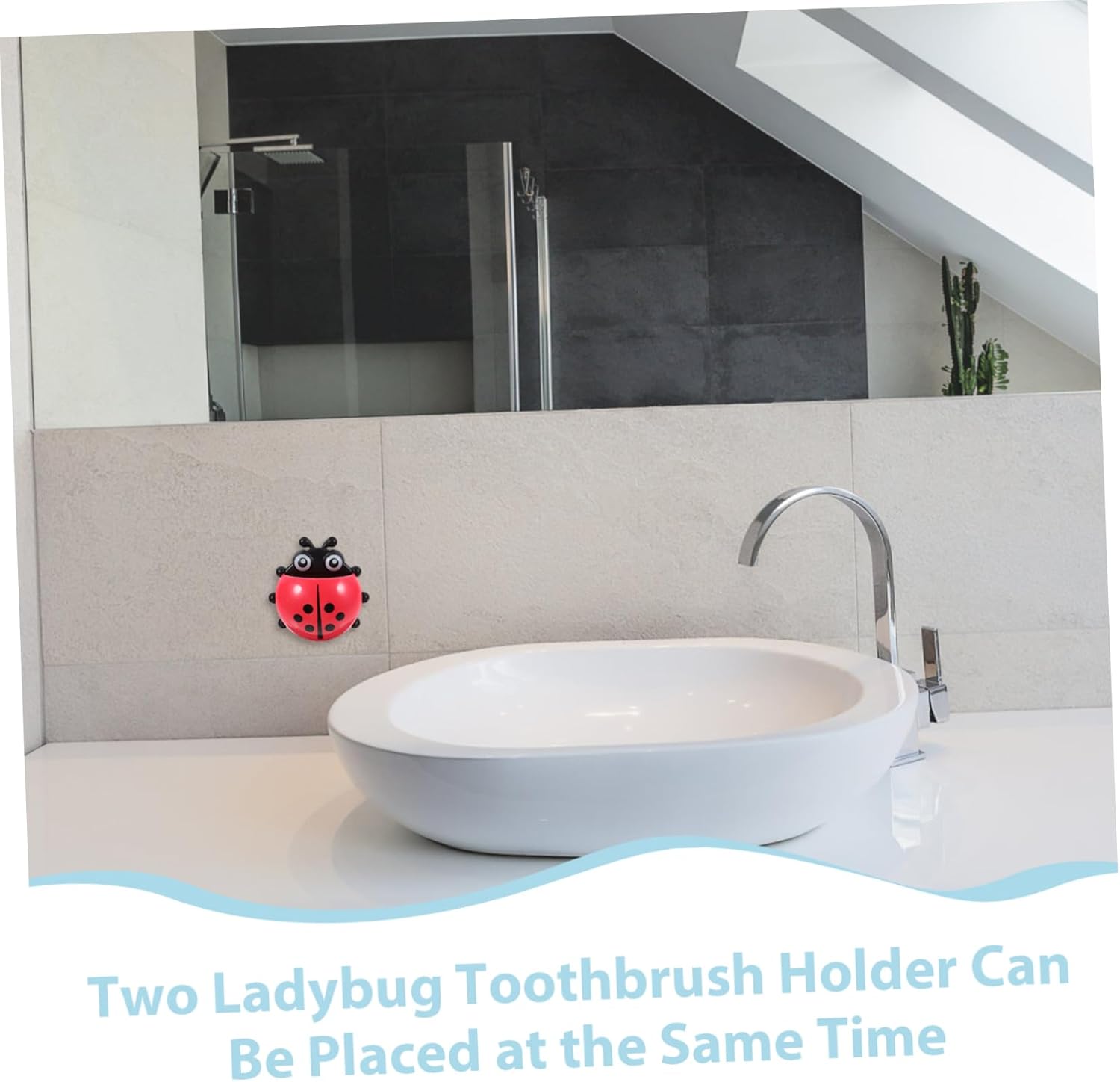 GLEAVI 2pcs Punch Cup Toothbrush Holder for Bathroom