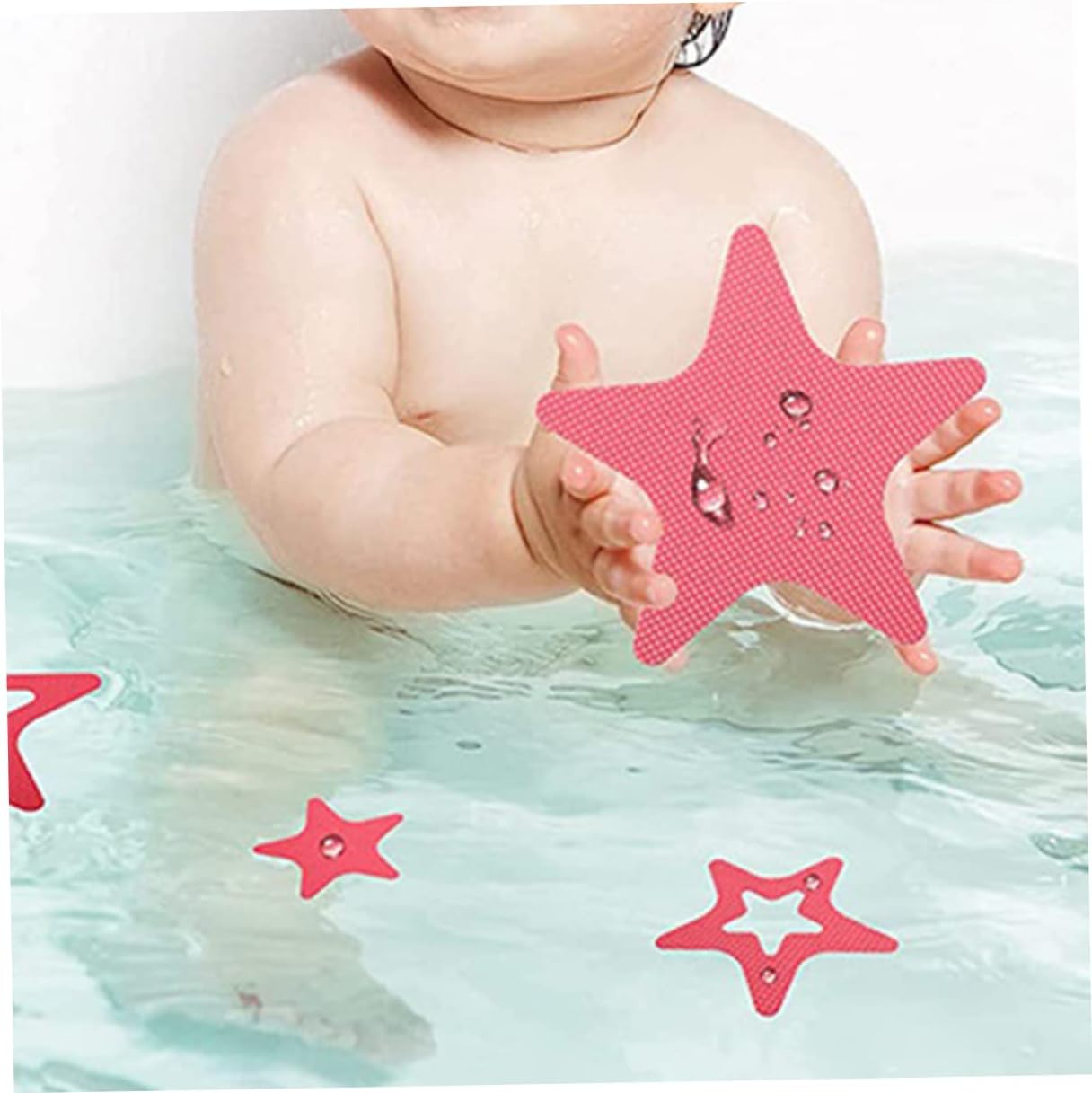 12pcs Non-Slip Bathtub Stickers Star Shape Peva Material