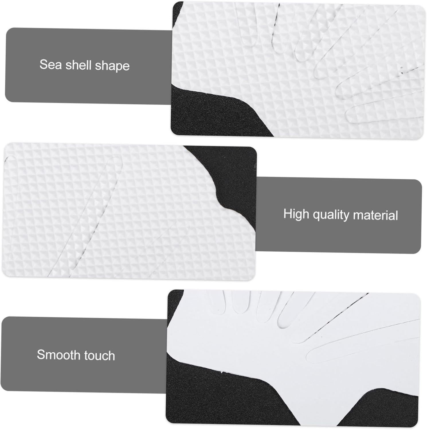 12PCS Sea Shell Non Slip Stickers for Bathroom Safety